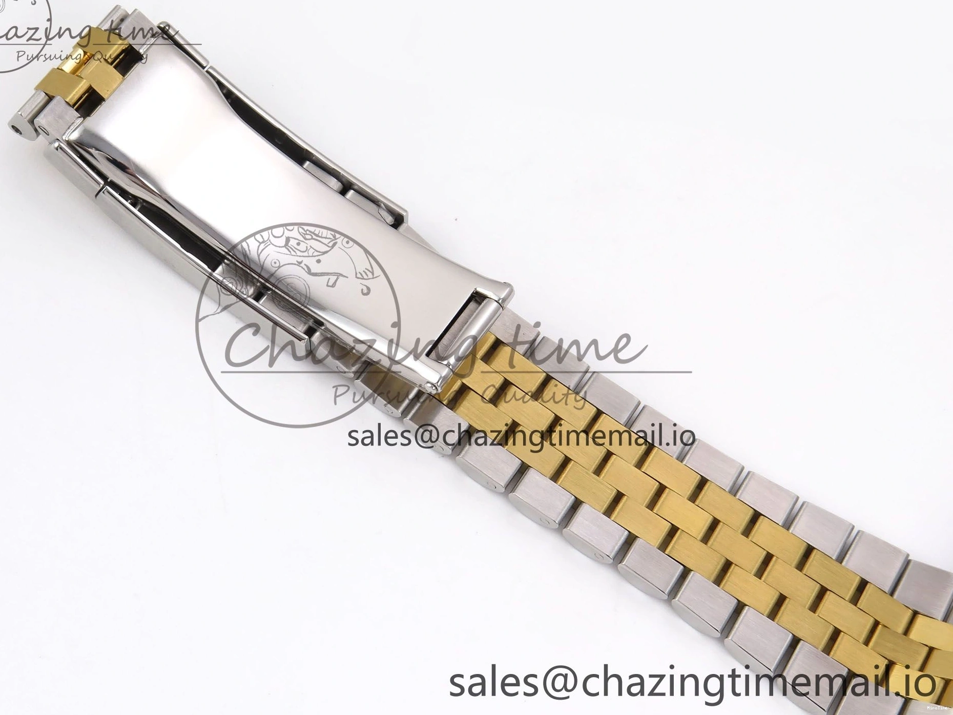 MiroTime 0127 Vibrant DateJust 41 126333 EWEF Best Edition YG Stick Dial on SS YG Jubilee Bracelet A 990